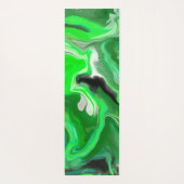 Green Digital Fluid Marmer Art Yogamat (Achterkant)