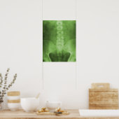Green Digital X-Ray Art Print (Keuken)