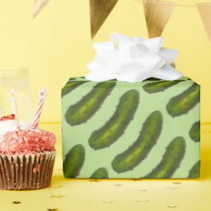 Green Dill Pickle Pickles Foodie Print Kosher Sour Cadeaupapier