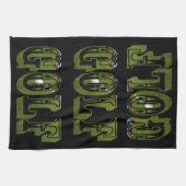 Green Dimensional Golf Afbeelding logo, Theedoek (Horizontaal)