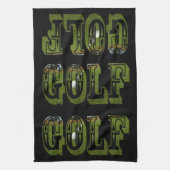 Green Dimensional Golf Afbeelding logo, Theedoek (Verticaal)