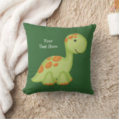 Green Dino (aanpasbaar) Kussen (Deken)