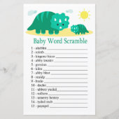 Green Dino Baby word scramble game (Voorkant)