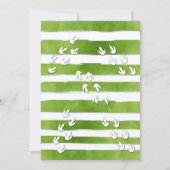 Green Dinosaur Boy Uitnodiging (Achterkant)