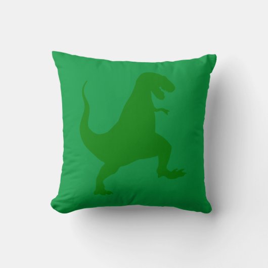 Green Dinosaur Cushion Kussen (Voorkant)
