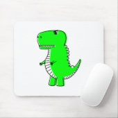 Green Dinosaur Drawing Muismat (Met muis)