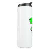Green Dinosaur Drawing Thermosbeker (Gedraaid links)