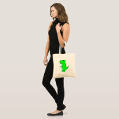 Green Dinosaur Drawing Tote Bag (Voorkant (model))