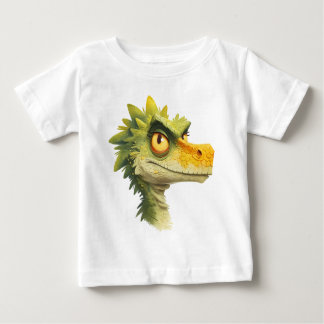 Green Dinosaur Head - Cool Dino Shirt voor kindere