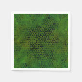 Green Dinosaur Huid Servet (Voorkant)