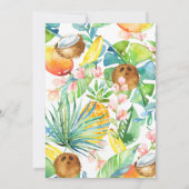 Green Dinosaur Invitation pour le deuxième anniver (Dos)