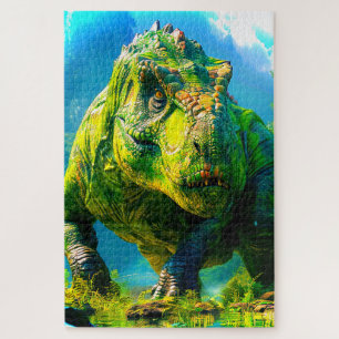 Green Dinosaur Legpuzzel