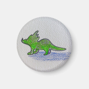 Green Dinosaur Magneet