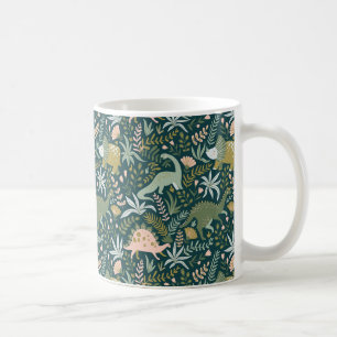 Green Dinosaur Pattern Koffiemok