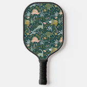 Green Dinosaur Pattern Pickleball Paddle (Achterkant)