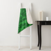 Green Dinosaur Pattern Sherpa Deken (In situ)
