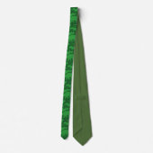 Green Dinosaur Pattern Stropdas (Achterkant)