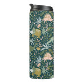 Green Dinosaur Pattern Thermosbeker (Geroteerd rechts)