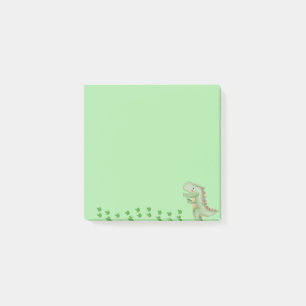 Green Dinosaur Post-it notes, notes collantes