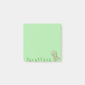 Green Dinosaur Post-it notes, notes collantes