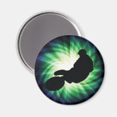 Green Dirt Bike Magneet (Voorkant / Achterkant)