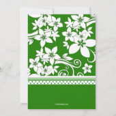 Green Distinction Photo Invitation Anniversaire (Dos)