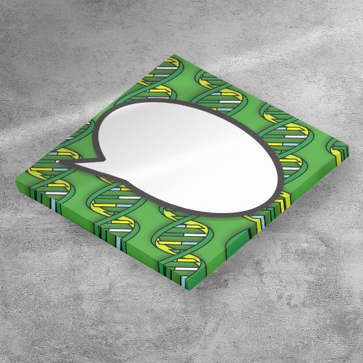 Green DNA Speech Bubble Medical Science Post-it® Notes