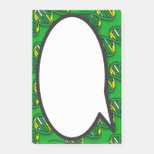 Green DNA Speech Bubble Medical Science Post-it® Notes (Voorkant)