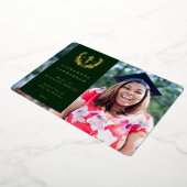 Green DO Asclepius Afstuderen Foto aankondiging (Gedraaid)