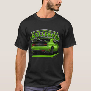 Green Dodge Challenger T-shirt