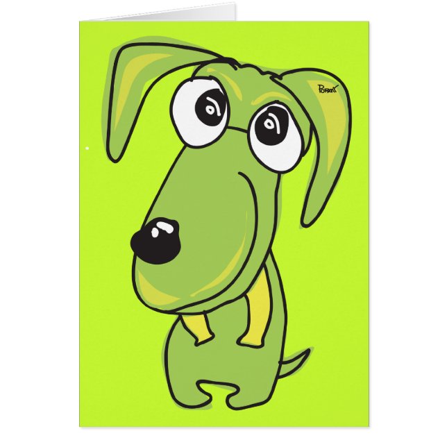 Green Dog Blank-kaart (Voorkant)