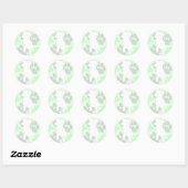 Green Dog Silhouette Stickers (Vel)