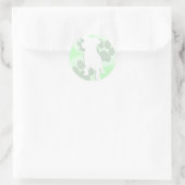 Green Dog Silhouette Stickers (Tas)