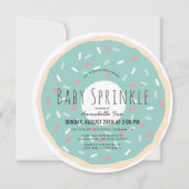 Green Donut Virtual Baby Sprinkle Shower Kaart (Voorkant)