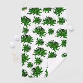 Green Dracaena Fern Feuilles, serviette de golf (En situation)