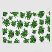 Green Dracaena Fern Feuilles, serviette de golf (Horizontal)