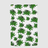 Green Dracaena Fern Feuilles, serviette de golf (Devant)