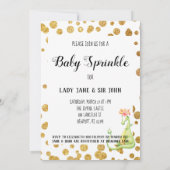 *~* Green Dragon Baby Girl Sprinkle Invitation (Dos)