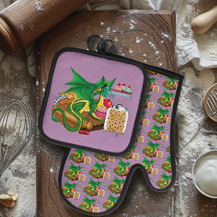 Green Dragon banketbakker Ovenwant & Pannenlap Set