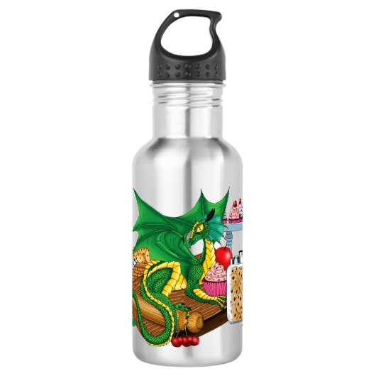 Green Dragon banketbakker Waterfles (Voorkant)