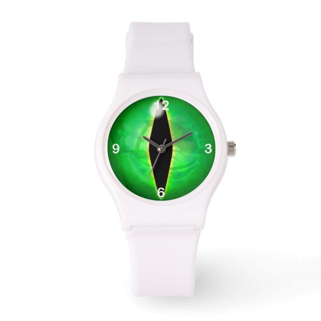 Green Dragon Eye Horloge (Voorkant)
