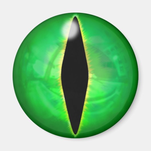 Green Dragon Eye Magneet (Voorkant)