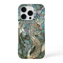 Green Dragon Faux-Glas in lood