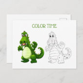 Green Dragon kleuractiviteit Briefkaart (Voorkant / Achterkant)