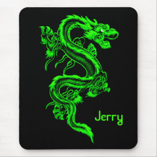 Green Dragon Mousepad Muismat