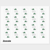 Green Dragon Save the Date Stickers (Feuille)