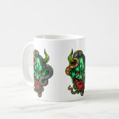 Green Dragon-Tattoo Koffiemok (Voorkant links)