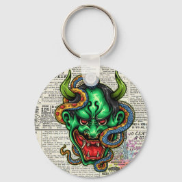 Green Dragon-Tattoo Sleutelhanger