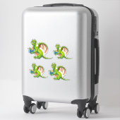 Green Dragon vinyl gesneden stickers (4 tot een ve (Koffer)