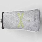 Green Dragonfly Damask Golfheadcover (Voorkant)